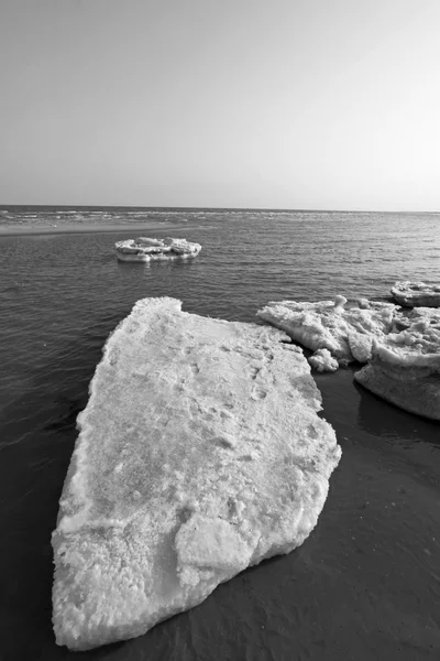 Littoral glace résiduelle paysage naturel — Photo