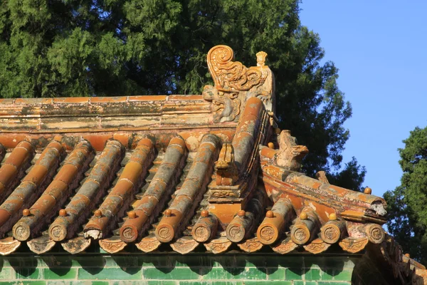 Arquitectura antigua china en las Tumbas Reales Orientales de la Q — Foto de Stock