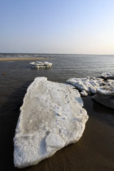 Прибрежные ледяные пейзажи — стоковое фото