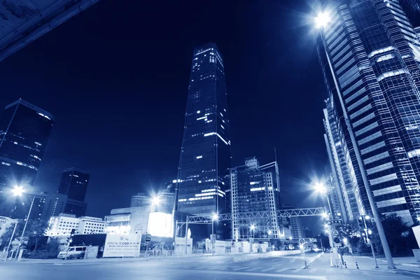 Night scenes of beijing financial center district — Stock Photo, Image