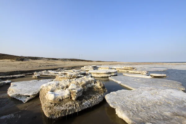 Littoral glace résiduelle paysage naturel — Photo