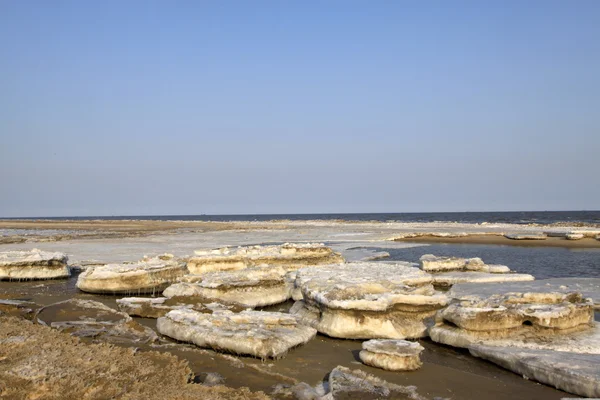 Coast residual ice natural scenery — Stock Photo, Image