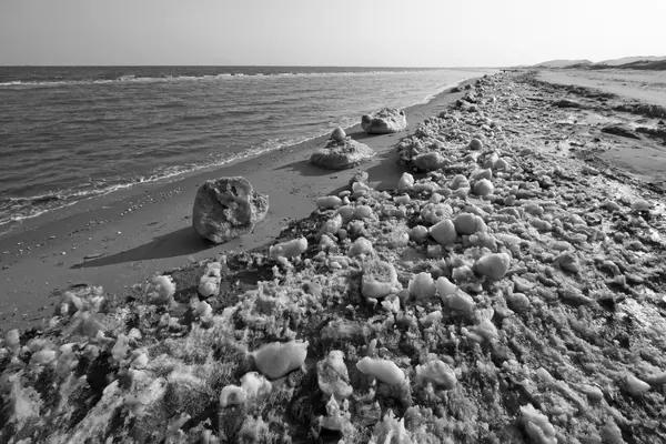 Coast residual ice natural scenery — Stock Photo, Image