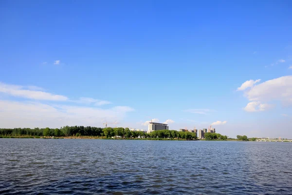 北中国の川の美しい自然の風景 — ストック写真
