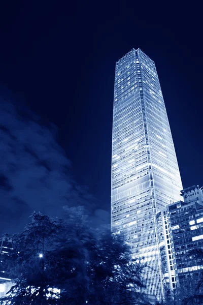 Night scenes of beijing financial center district — Stock Photo, Image