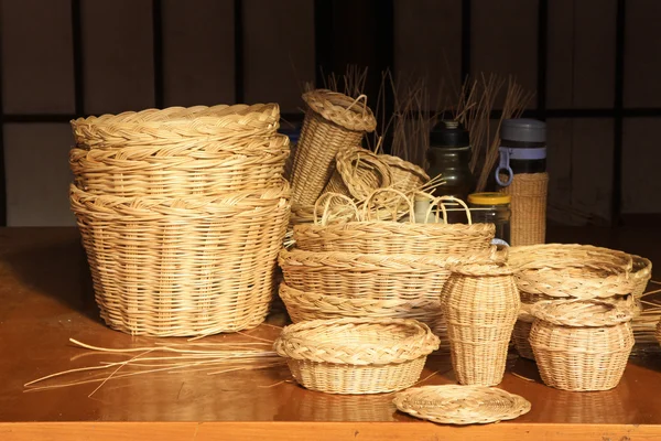 Wicker manual techniques of objects — Stock Photo, Image