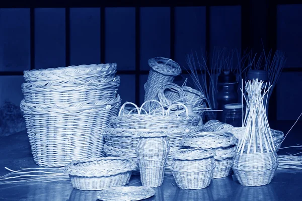 Wicker manual techniques of objects — Stock Photo, Image