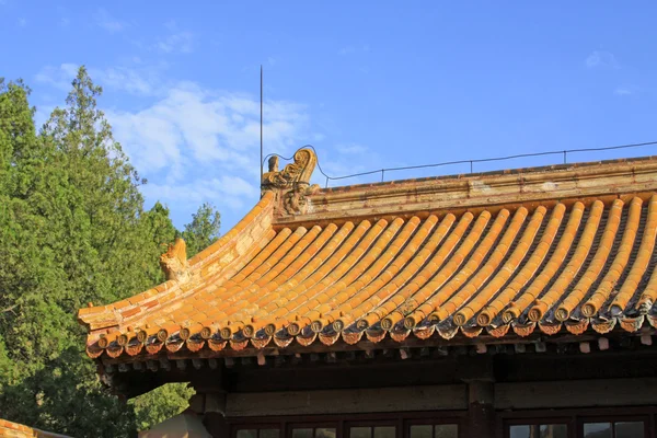 A keleti királyi sírok a q-kínai ókori építészet — Stock Fotó