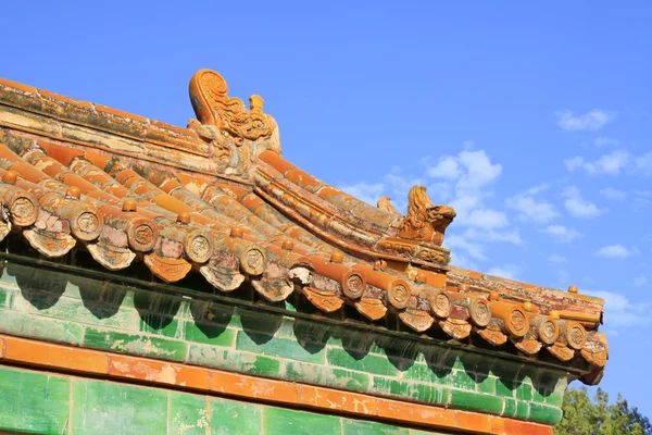 中国古代建筑中东部皇家陵墓的 q — 图库照片