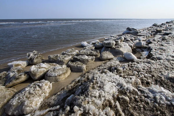 Littoral glace résiduelle paysage naturel — Photo