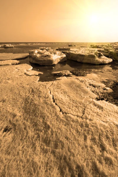 Littoral glace résiduelle paysage naturel — Photo