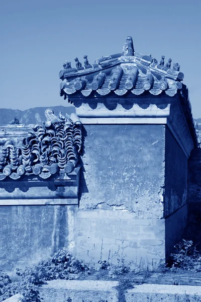 Doğu kral mezarları Qing süslü fayans çatı dy