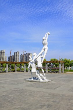 Voleybol Heykel Parkı içinde hareket