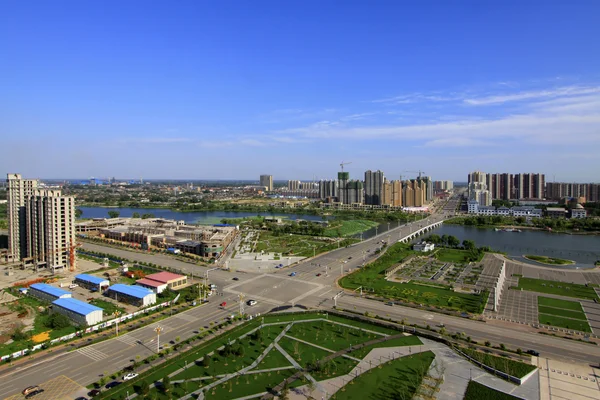 Városi táj Észak-Kínában — Stock Fotó
