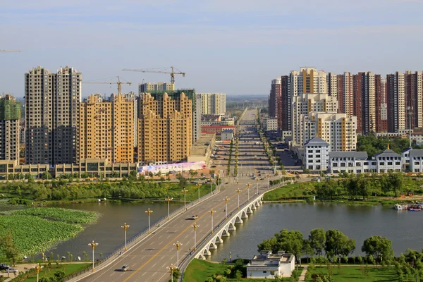 Paesaggio della città nel nord della Cina — Foto Stock