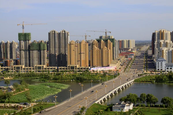 Stadtlandschaft in Nordchina — Stockfoto