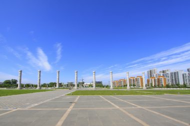 bir parkta, Kuzey Çin kare Peyzaj mimarlığı