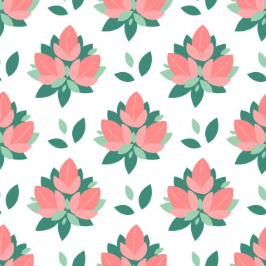 Bahar çiçekleri pürüzsüz desenli, baskı dükkanlar için iyidir, kız partisi