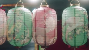 Traditional Chinese lanterns. High quality 4k footage