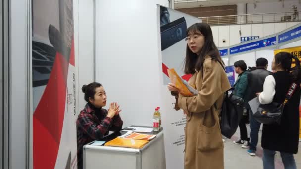 Xian China Marzo 2019 Vista Feria Del Trabajo China — Vídeos de Stock