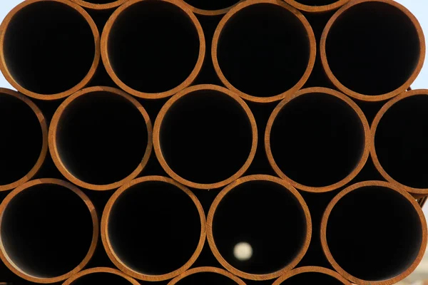 Seamless steel tube cross section — Stock Photo, Image