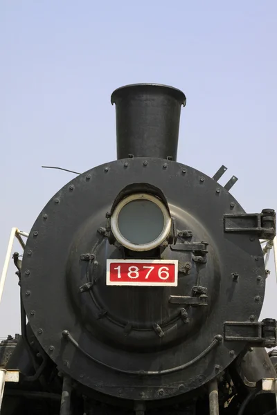 Testa di locomotiva a vapore — Foto Stock