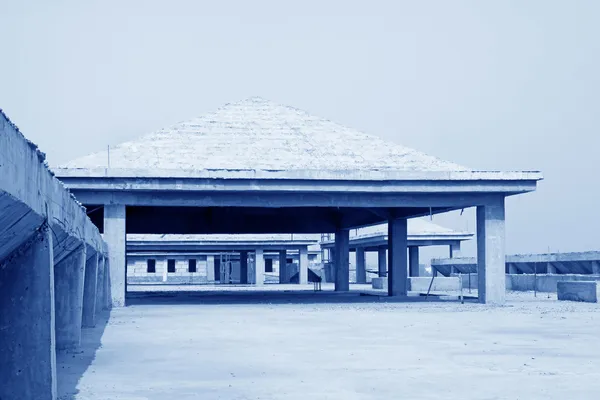 Bina dökülen beton — Stok fotoğraf