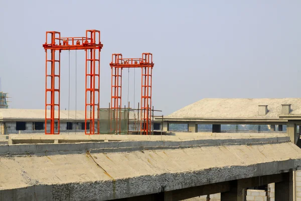 Concrete pouring building — Stock Photo, Image