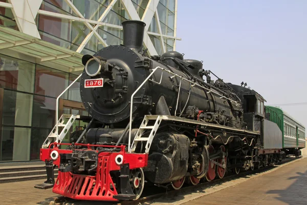 Cabeça de locomotiva a vapor — Fotografia de Stock