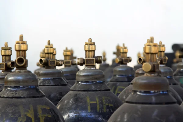 Industriële hogedruk zuurstof cilinder — Stockfoto