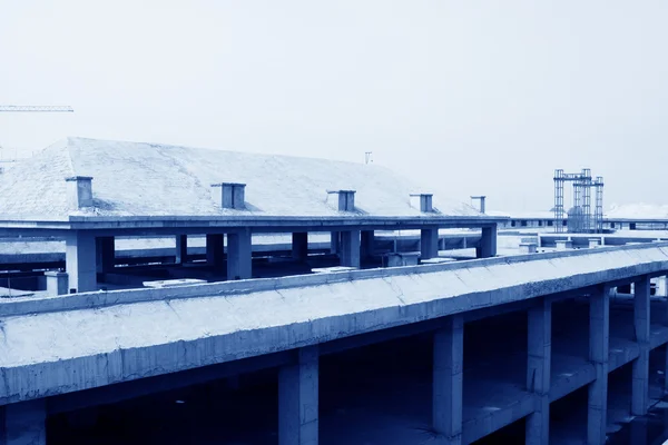 Beton gieten gebouw — Stockfoto