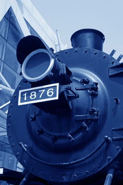 Kopf der Dampflokomotive — Stockfoto