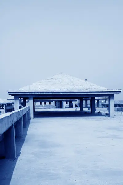 Bina dökülen beton — Stok fotoğraf