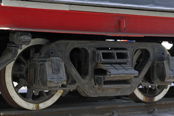 Roue de la locomotive à vapeur et dispositif d'amortissement — Photo