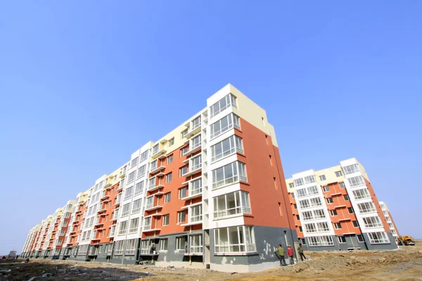 Unfinished buildings in the blue sky — Stock Photo, Image