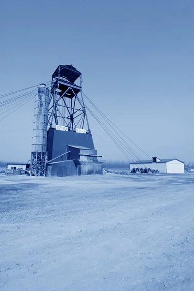 Drilling derrick in MaCheng iron mine, Luannan County, Hebei Pro — Stock Photo, Image