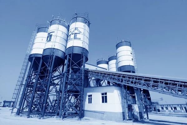 Commercial concrete mixing station — Stock Photo, Image