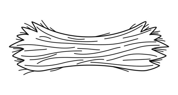 Черно Белая Иконка Линии Сена Выделена Белом Фоне Векторная Очертания — стоковый вектор