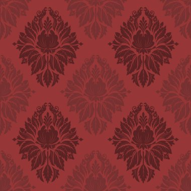 Vektör damaskesiz şablon arkaplanı. Duvar kağıtları, arkaplanlar ve sayfa doldurma için zarif lüks dokusu.