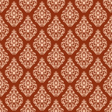 Vektör damaskesiz şablon arkaplanı. Duvar kağıtları, arkaplanlar ve sayfa doldurma için zarif lüks dokusu.