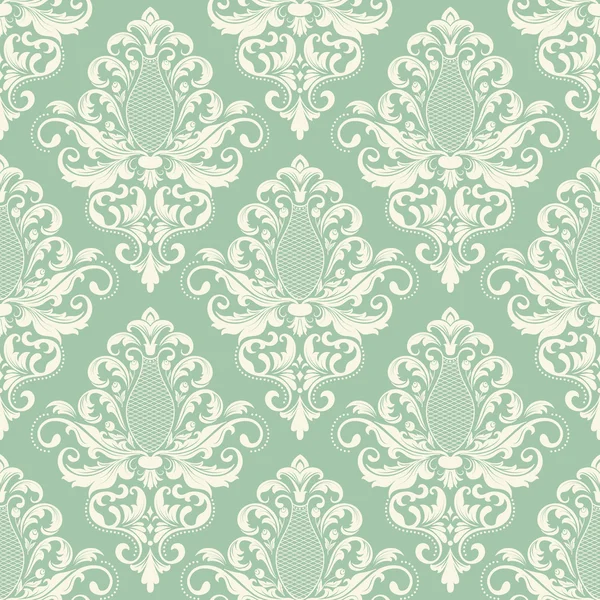 Vector damask seamless pattern background. Elegant luxury texture for wallpapers, backgrounds and page fill. — Stock Vector