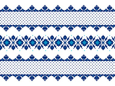 Ukrayna halk seamless modeli süs vektör Illustration. etnik süsleme