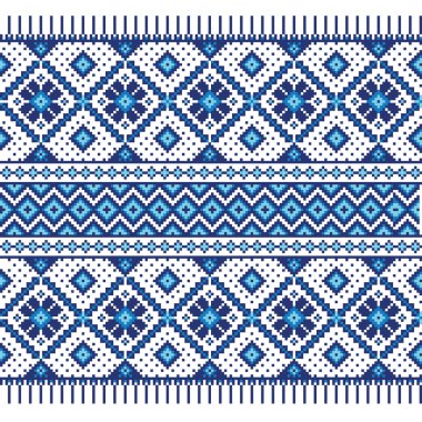 Ukrayna halk seamless modeli süs vektör Illustration. etnik süsleme