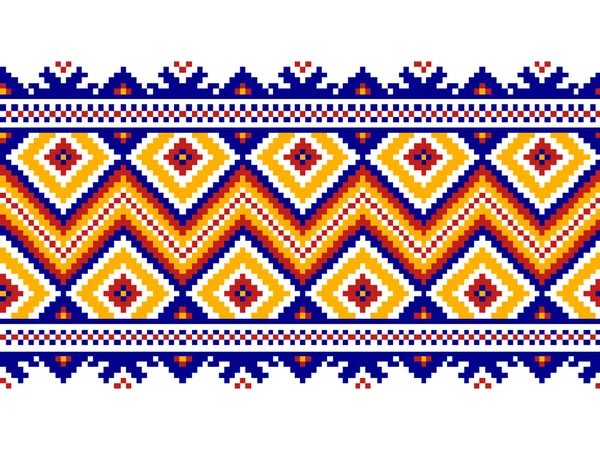 Ukrayna halk seamless modeli süs vektör Illustration. etnik süsleme