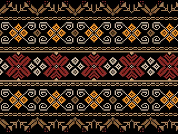 Vektor Illustration der ukrainischen Folk nahtlose Muster Ornament. Ethnische Zierde — Stockvektor