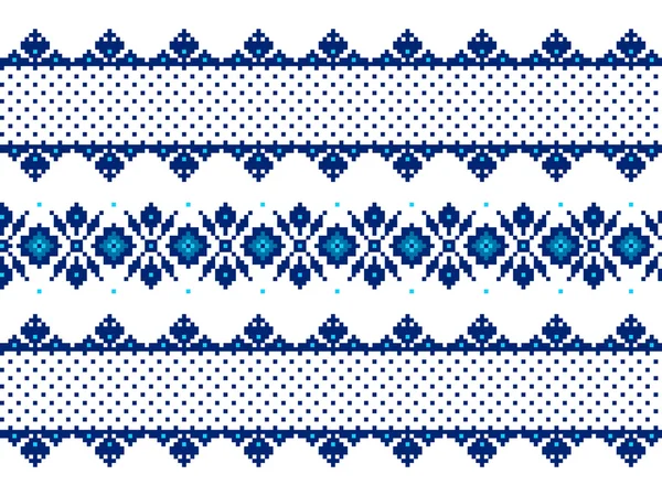 Vectorillustratie van Oekraïense folk naadloze patroon ornament. etnische ornament — Stockvector