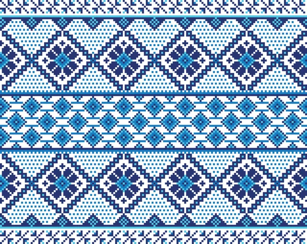 Ukrayna halk seamless modeli süs vektör Illustration. etnik süsleme