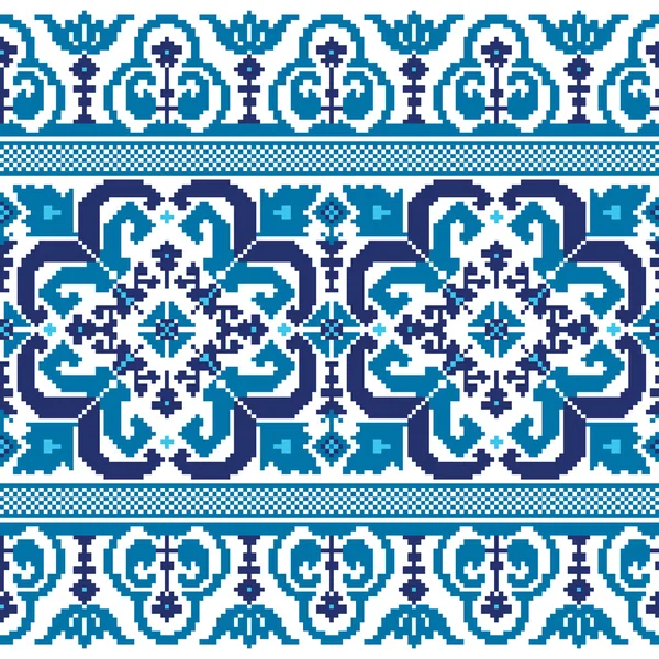 Vectorillustratie van Oekraïense folk naadloze patroon ornament. etnische ornament — Stockvector