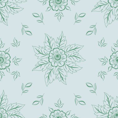 Vektör çiçek kusursuz desen elementi. Arkaplan için zarif bir doku.