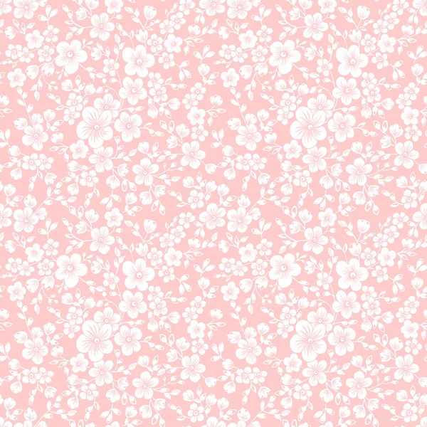 Fondo de patrón sin costura de flor vectorial. Textura elegante para fondos . — Vector de stock